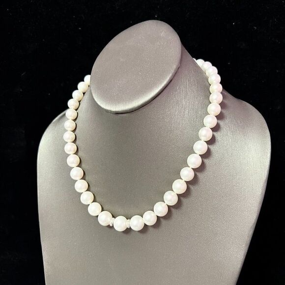 Natural South Sea Pearl Diamond Necklace 14k Gold 11 mm Certified $15,950 221248 - Picture 4 of 9